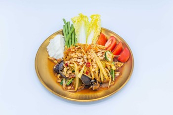 Salted crab with green Papaya Salad