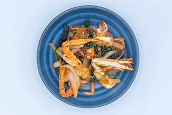 Wok Fried Crab with Pepper Corn