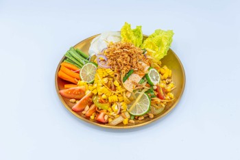 Young Corn Paté with Papaya Salad
